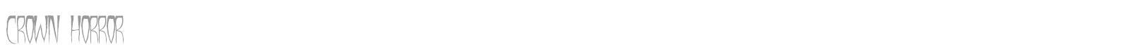 Crown Horror font preview